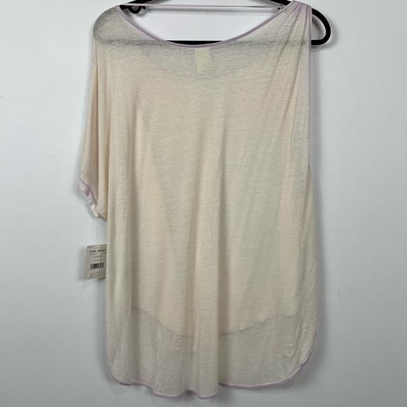 NWT Free People Pluto One-Shoulder Tee in Lavender - Picture 3 of 3